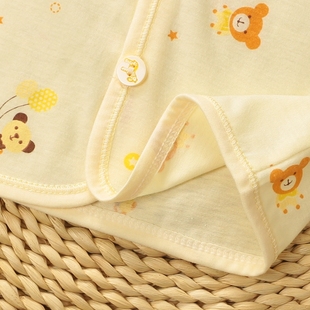 开衫 夏季 上衣0 新生婴儿夏装 衣服男女宝宝纯棉短袖 12个月 薄款