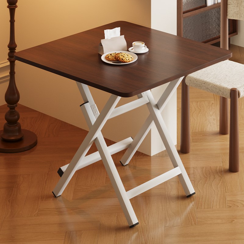 小桌子可折叠家用户外摆摊便携式正方形简易吃饭餐桌小户型四方桌