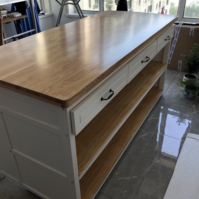 厨房中岛台餐桌实木切菜桌轻奢岩板餐桌吧台加抽屉柜门切菜台定制,住宅家具,岛台餐桌,淘宝优惠券,粉丝福利购,淘宝优惠卷