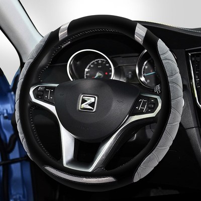 适用众泰T600大迈x5x7T300T500T700SR7Z300E200毛绒方向盘套冬季