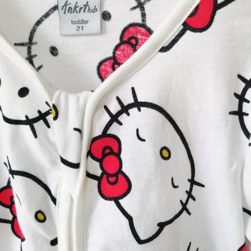 四季通用女童暖气房纯棉如厕连体睡衣防着凉宝宝拉链睡袋