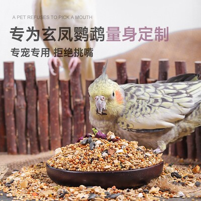 鹦鹉饲料鸟粮谷子带壳玄凤鹦鹉专用粮虎皮鸟食五色黍子营养混合粮
