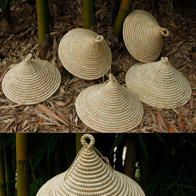 云南纯手工蒸饭木蒸蒸锅草编锅盖石锅鱼柴火灶蒸汽专用家用尖锅盖