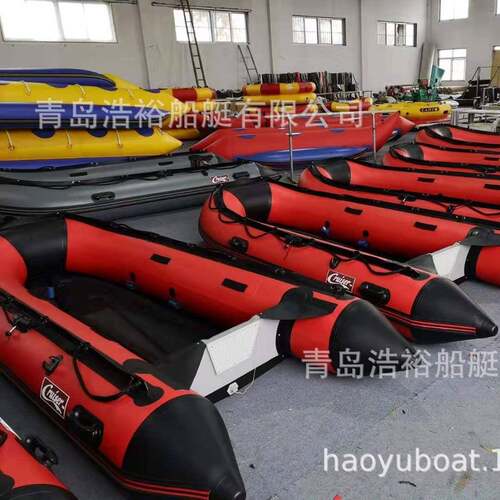 CANTO浩裕船艇直销3.8米充气铝合金底板运动艇橡皮艇冲锋舟钓鱼