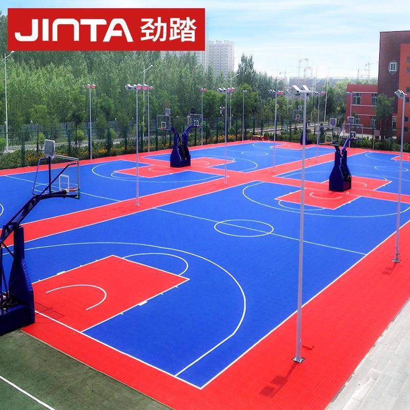 悬浮地板幼儿园室外拼装地板篮球场地胶操场体育跑道防滑地板
