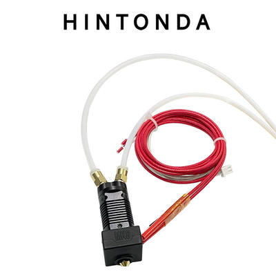 Ender3 CR10混色挤出头双孔进料热端组件0.4mm喷嘴DIY双色升级