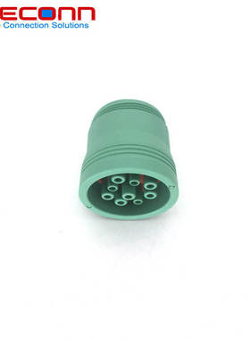 德驰/Deutsch替代 HD17-9-1939S-P080绿色9Pin公头汽车防水连接器