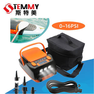 HT790充气船橡皮艇冲锋舟桨板浮台12伏户外蓄电池车载电动充气泵