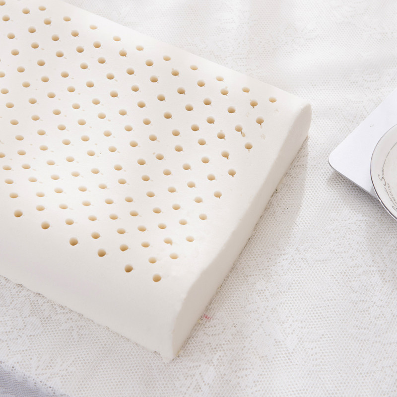 儿童乳胶枕 天然乳胶枕芯 全棉针织棉枕套内外两层 纯棉卡通枕头