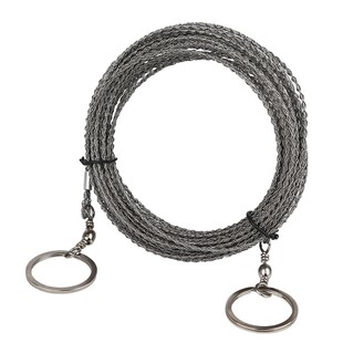 全新升级第4代水草钢丝锯伊乐藻水草绳子割草绳不锈钢丝锯条专用