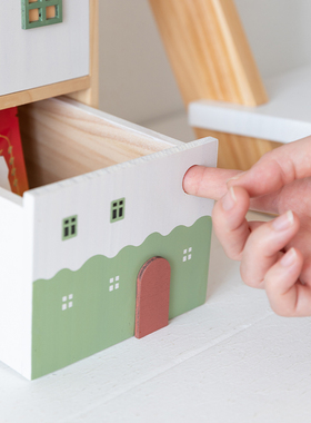 阿楹 高颜值桌面摆件卡通风儿童房间布置装饰飘窗餐桌收纳纸巾盒