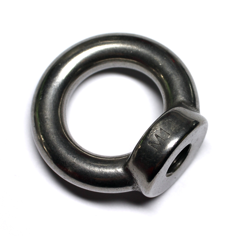 304不锈钢吊环螺母吊耳起重带圈圆环形螺帽超大承重M6M8M10M12M16