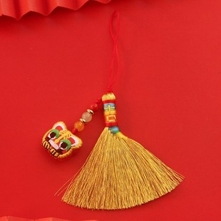 金丝笤帚宝宝小扫把婴儿童压惊安睡床头随身迷你扫帚小孩书包挂件