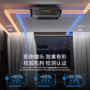 新风系统家用商用中央机静音室内PM2.5净化双向流新风机