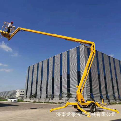 车托空作业车车载升降机折臂升降机牵引式折臂升降平台