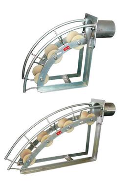 C系列电缆孔口保护滑车弯曲管口放线带滑轮型管口多轮滑车