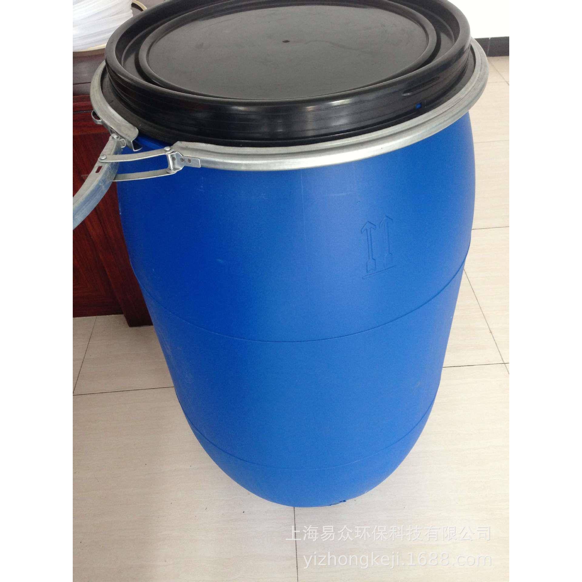 200L塑0料桶抱箍桶大化DEW工口桶200K法兰桶开口桶耐酸碱12L塑料G