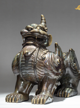 纯铜獬豸摆件正义神兽法律文创礼品律所律师办公室公司开业礼品