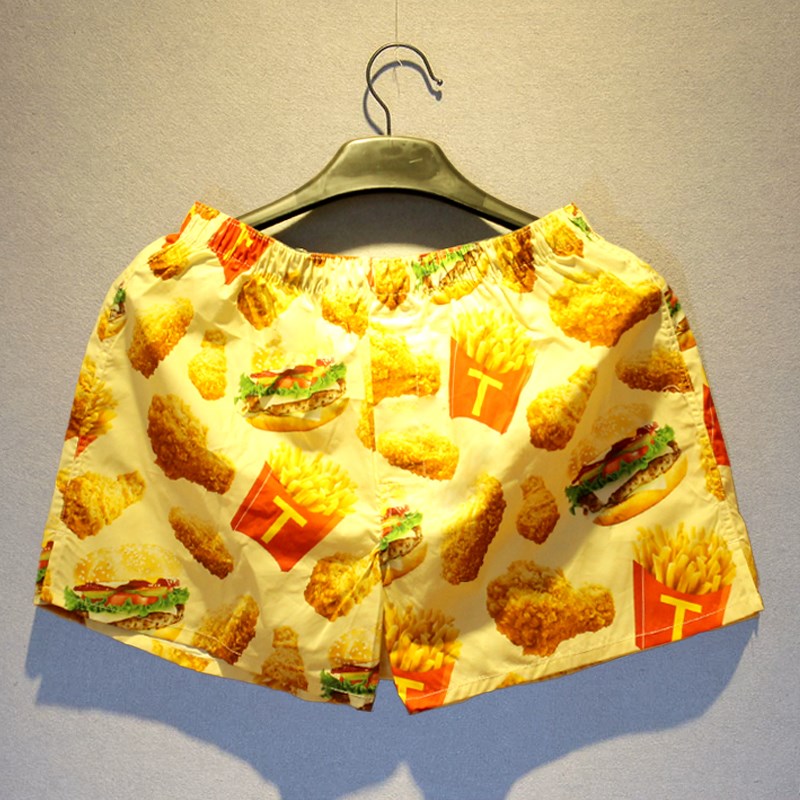 宽松男士内裤男纯棉平角裤透气家居阿罗裤休闲潮男四角裤头睡裤