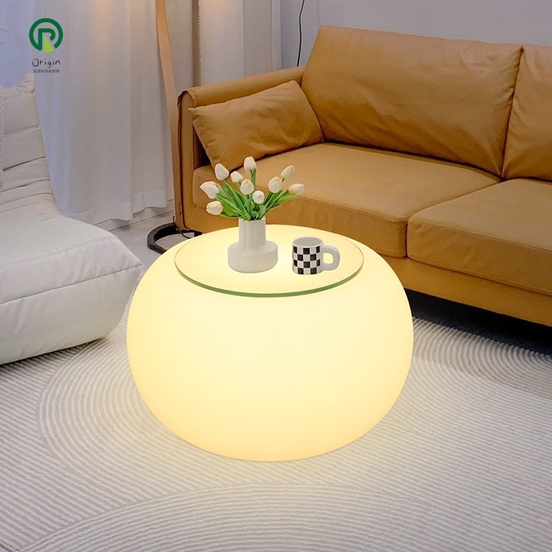 落地灯客厅沙发旁边台灯卧室床头柜置物架茶几一体高级感轻奢氛围