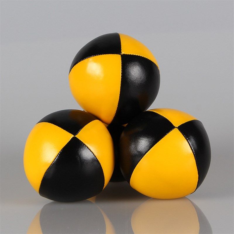 小丑手抛杂技表演玩l具球高档PU杂耍球填充粒子球手抛球沙包球儿