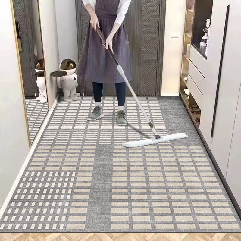 可擦免洗入户门地垫进门防滑脚垫pvc门垫玄关大门口裁剪皮革地毯
