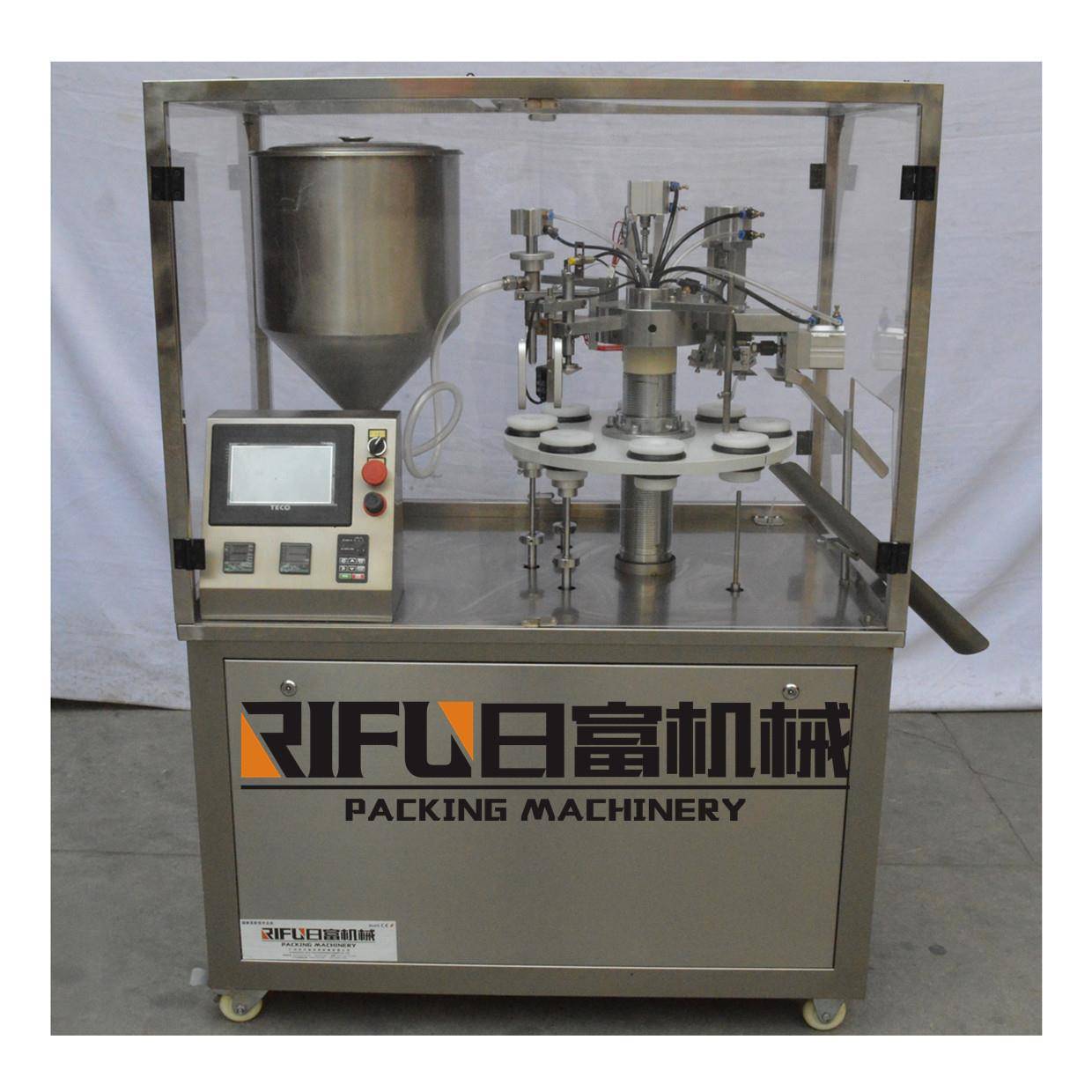 半自动塑管罐装封尾机牙膏化妆品软管封尾机染发膏颜料封尾机