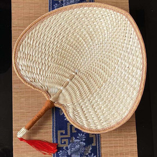 古风老式 随身宝宝驱蚊芭蕉扇 草编扇子扇风儿童手工编织蒲扇夏季