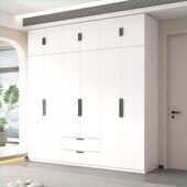 家用卧室铁艺衣柜小户型加厚收纳儿童衣柜储物柜金属铁皮衣橱耐用