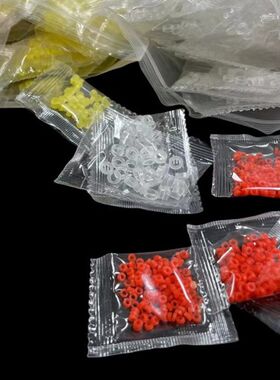 红虫夹上饵器皮套红虫橡r皮筋圆形橡皮圈上钩器套渔具垂钓钓鱼配