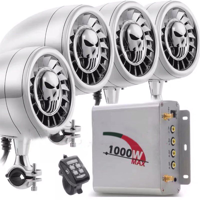 摩托车音响带蓝牙重低音炮防水改装配件大功率沙滩车 保险杠音箱