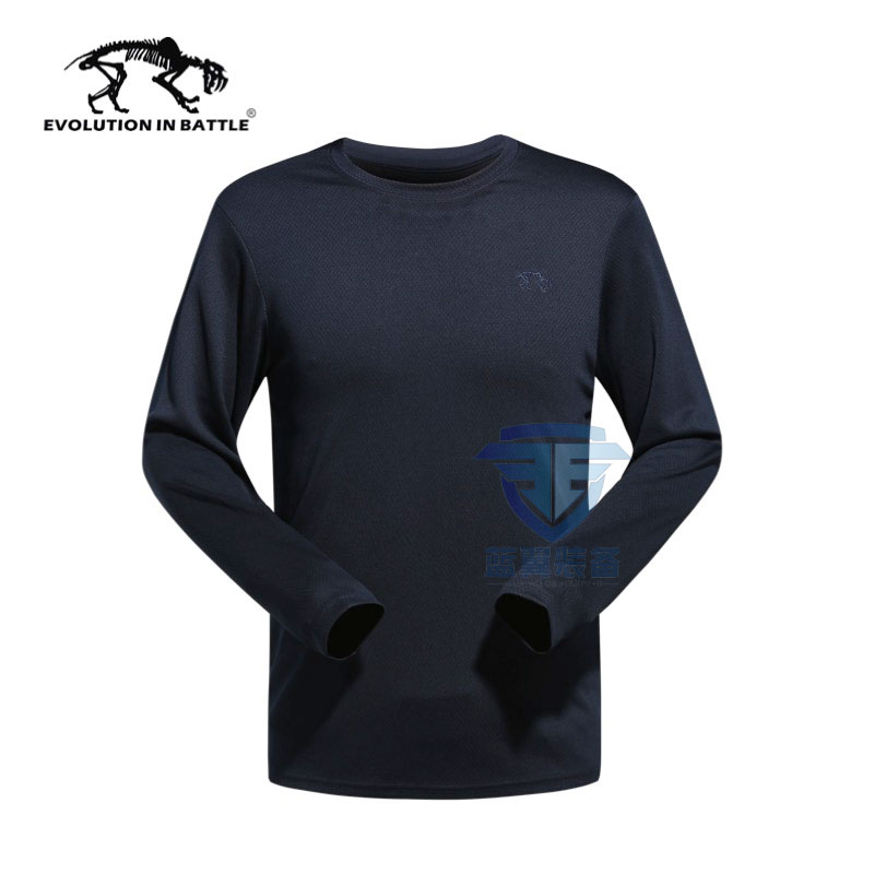 猛虎营L1教官速干贴身单导长袖体能男女跑P步健身套头快干上衣