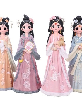 西安文创中国风少女摆件汉服女孩装饰品送女生礼物旅游纪念品礼品