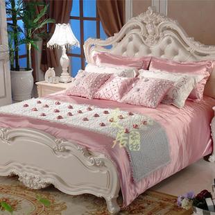 公主房样板间女孩样板房十件套 床品多件套装 法式 床上用品定制欧式