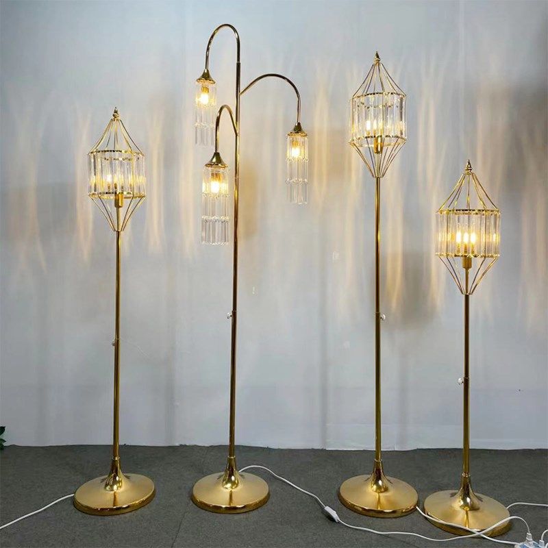 新款婚庆路引灯电镀升降三头水晶灯引路灯婚礼舞台装饰水晶条吊灯,节庆用品/礼品,路引,淘宝优惠券,粉丝福利购,淘宝优惠卷