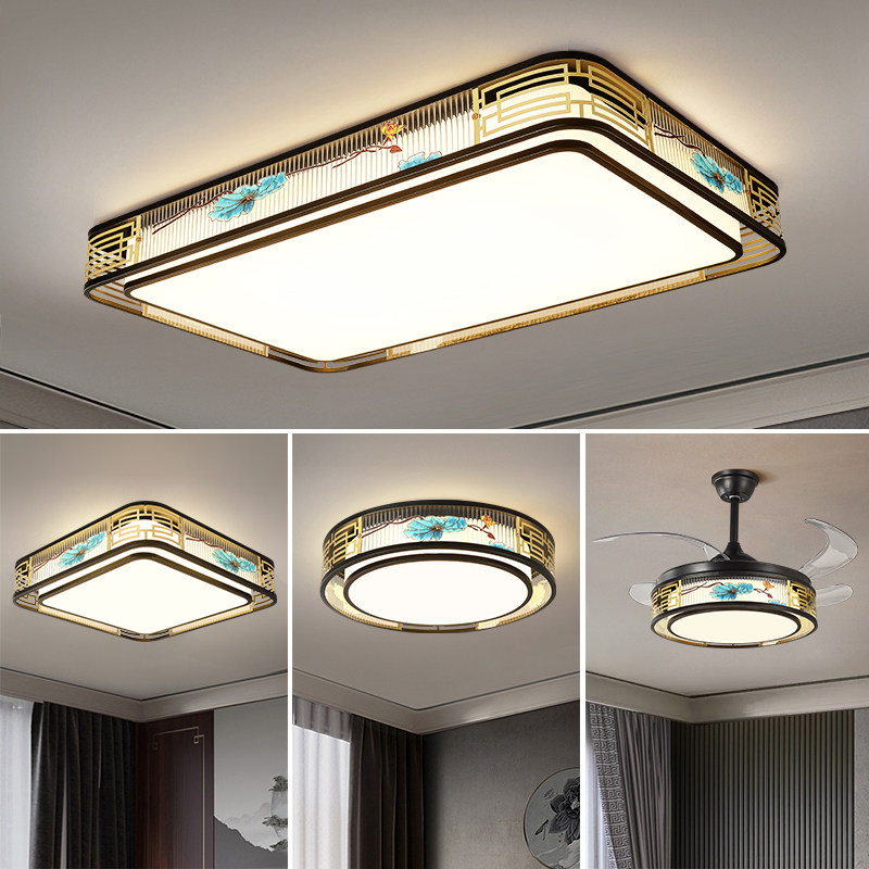 吸顶灯卧室书房餐厅风扇灯简约现代大气中国风客厅主灯新中式灯具,家装灯饰光源,风扇灯,淘宝优惠券,粉丝福利购,淘宝优惠卷