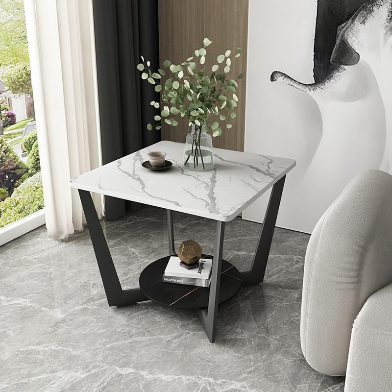 意式轻奢沙发边几岩板角几客厅现代简约方形边柜创意网红小茶几桌,住宅家具,角几/边几,淘宝优惠券,粉丝福利购,淘宝优惠卷