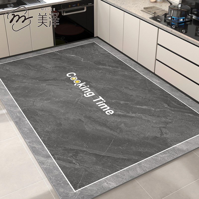 地垫厨房专用防滑k防油满铺脚垫2024新款皮革门垫耐脏可擦免洗地
