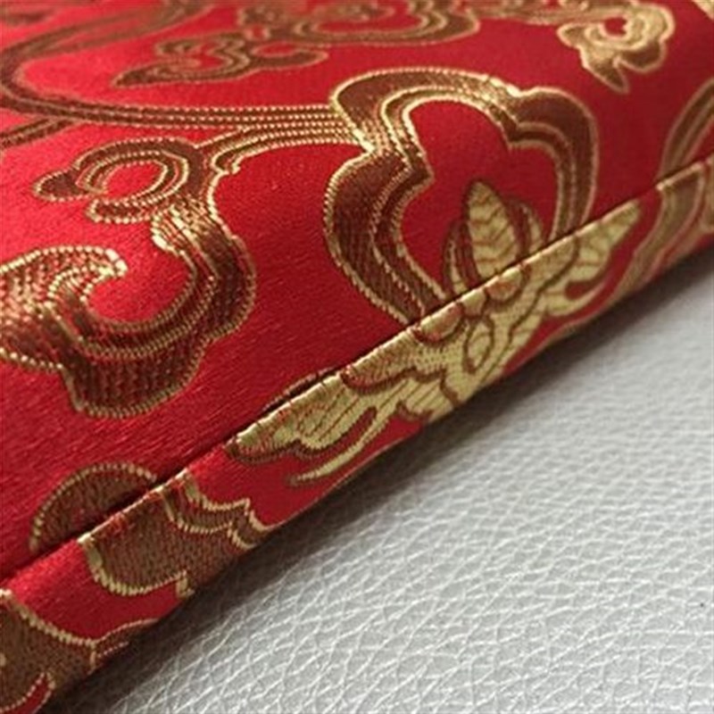 松坊红木家具坐垫实木家居餐椅A垫中国风织锦缎中式沙发椅子垫太