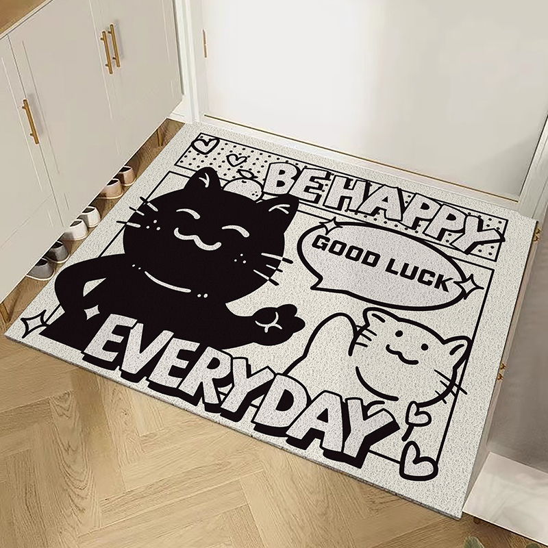 卡通丝圈地e垫入户门地垫可裁剪入户门垫户外门口地毯进门耐磨脚