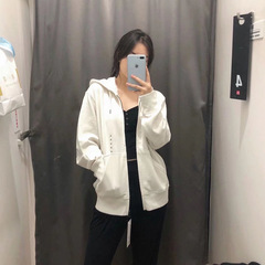 2022春季新款男装情侣款卫衣休闲连帽拉链运动开衫外套N444970