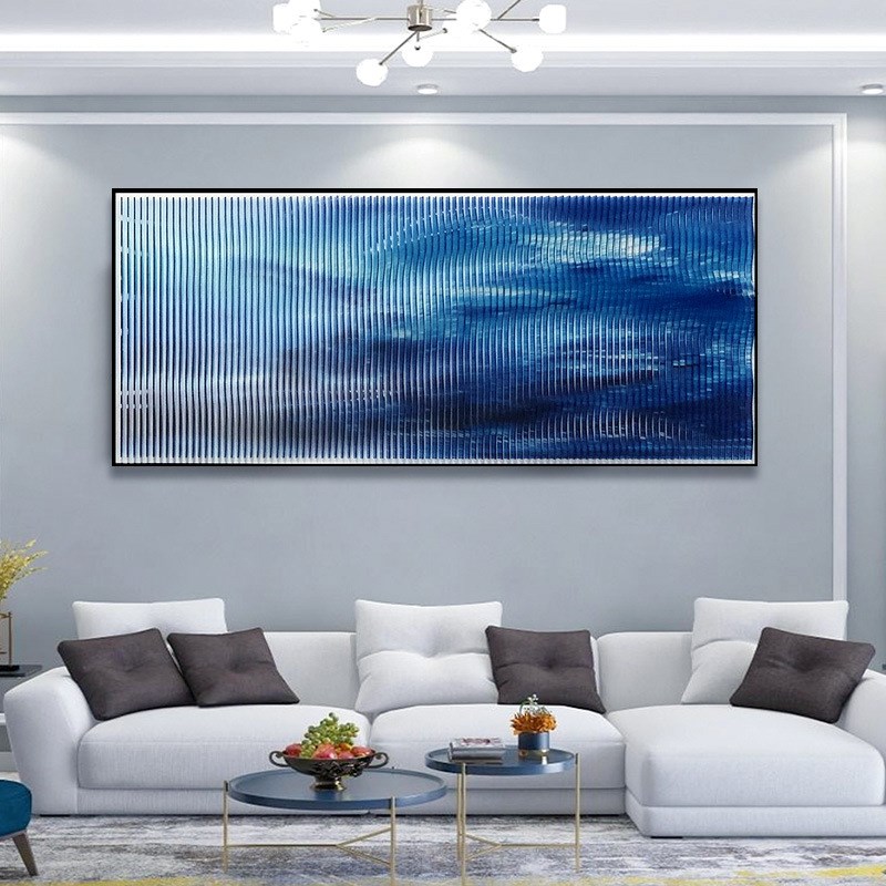 创意设计亚克力插片立体实物画现代轻奢客厅装饰画卧室样板房挂画