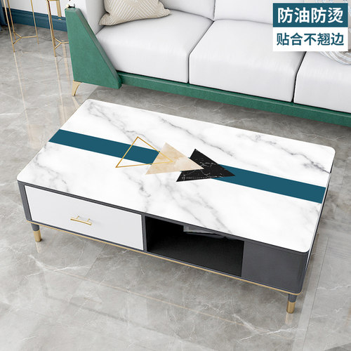 北欧仿大理石茶几桌垫软玻璃pvc桌布防水防油免洗防烫厚餐桌垫子