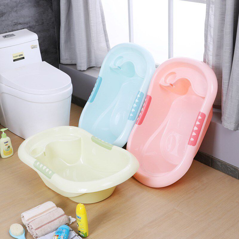 大号加厚宝宝洗澡盆0-3岁婴儿盆新生儿防滑沐浴盆泡澡Z桶塑料浴桶