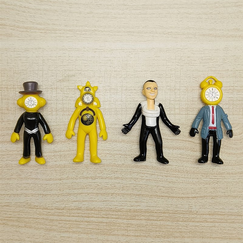 人形马桶人vs时钟人闹钟人公仔模型监H控人音响人电视人电钻人手