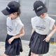 百褶裙套装 儿童短袖 2023新v款 女童夏季 童装 T恤飞袖 裙裤 两件套裙子