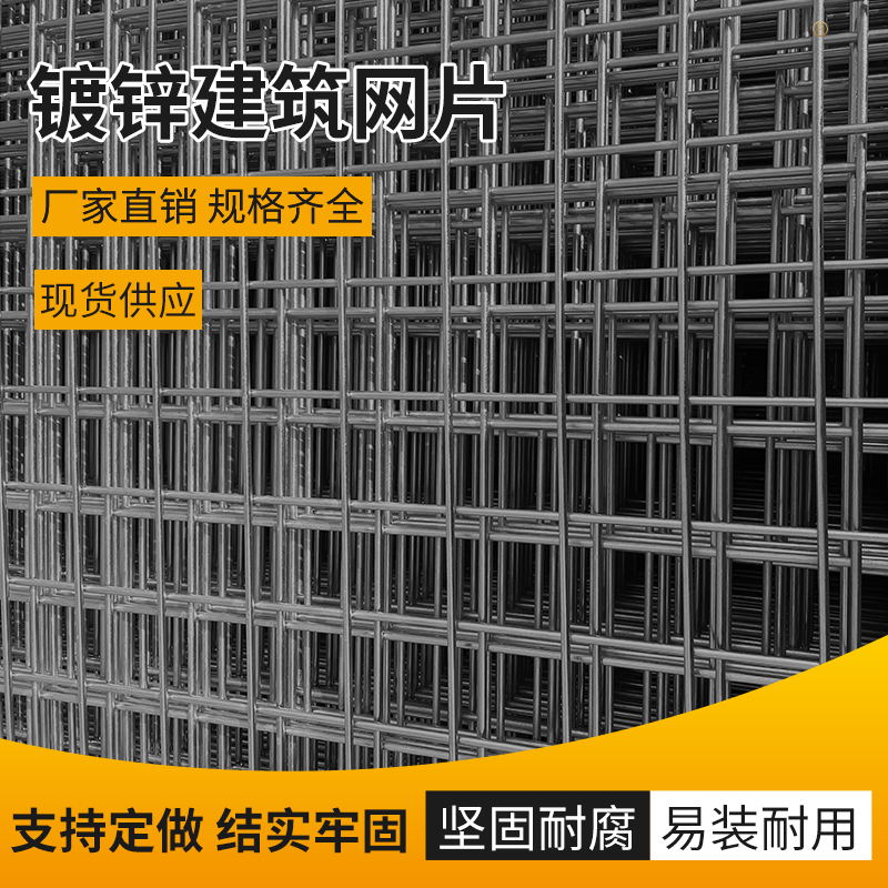 加粗米镀锌铁丝网电焊网片养殖围栏网狗笼子钢丝防护建筑网格