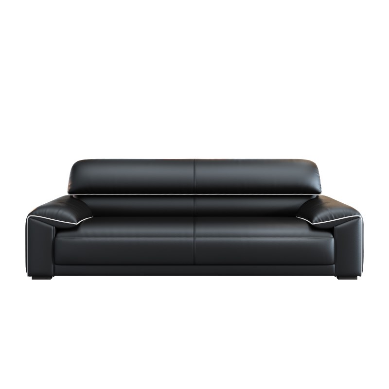 办公室沙发会客洽谈接待商务三人位办公沙发现代装茶几