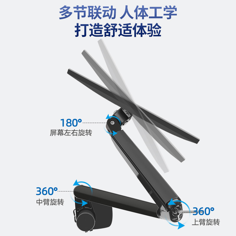 35管径显示器支架头单独配件升降气压臂延长臂60立柱DIY零件