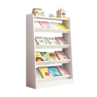 落地杂志架期刊架绘本架资料宣传展示架木质书报架报刊架斜面书架